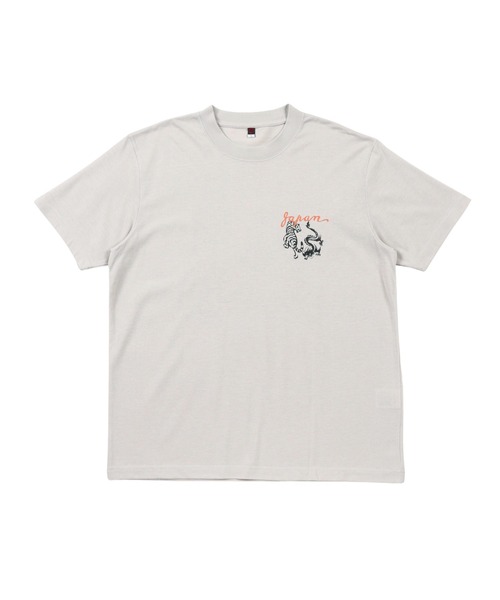 TETE(テット)の「【和華】和柄バックプリントTシャツ/5色展開|虎・日本地図 スラブ素材 大人カジュアル ストリート アメカジ 半袖 メンズ(Tシャツ/カットソー・メンズ・オレンジ/ホワイト/ストーン/ネイビー/ブラック・MEDIUM/X-LARGE/LARGE)」の14枚目の写真