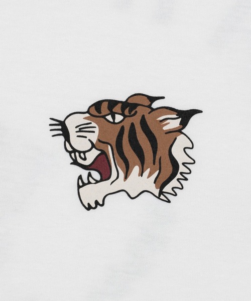 TETE(テット)の「【和華】和柄バックプリントTシャツ/5色展開|虎・日本地図 スラブ素材 大人カジュアル ストリート アメカジ 半袖 メンズ(Tシャツ/カットソー・メンズ・オレンジ/ホワイト/ストーン/ネイビー/ブラック・MEDIUM/X-LARGE/LARGE)」の11枚目の写真