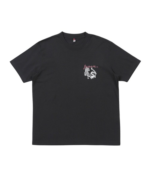 TETE(テット)の「【和華】和柄バックプリントTシャツ/5色展開|虎・日本地図 スラブ素材 大人カジュアル ストリート アメカジ 半袖 メンズ(Tシャツ/カットソー・メンズ・オレンジ/ホワイト/ストーン/ネイビー/ブラック・MEDIUM/X-LARGE/LARGE)」の19枚目の写真