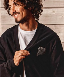 mcg3851-pave heart print 10oz loose fit cardigan カーディガン(1M26A230)
