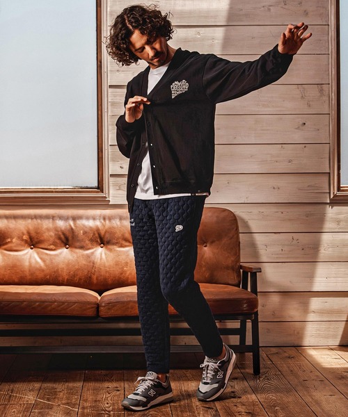 1minute 1second(ワンミニットワンセカンド)の「mcg3851-pave heart print 10oz loose fit cardigan カーディガン(1M26A230)(カーディガン/ボレロ・メンズ・ブラック×ホワイト/ブラック×ブラック/アッシュ・M/L/XL)」の12枚目の写真