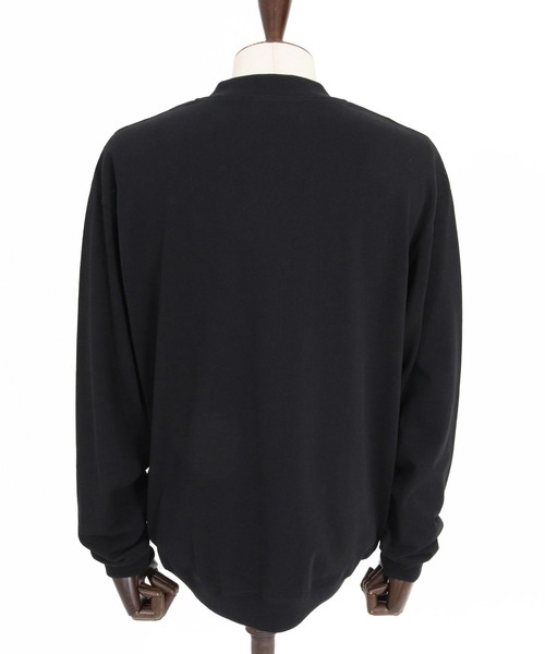 1minute 1second(ワンミニットワンセカンド)の「mcg3851-pave heart print 10oz loose fit cardigan カーディガン(1M26A230)(カーディガン/ボレロ・メンズ・ブラック×ホワイト/ブラック×ブラック/アッシュ・M/L/XL)」の16枚目の写真