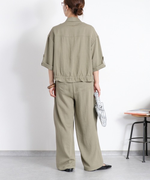 cepo（セポ）の「〈セットアップ対応〉LINENミックス ワークブルゾン（ブルゾン・レディース・チャコール/オリーブ・M）」の19枚目の写真