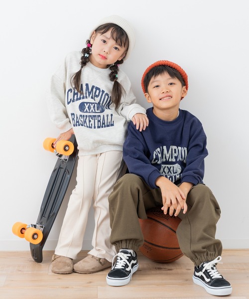 Champion(チャンピオン)の「〈チャンピオン〉カレッジロゴ裏毛トレーナー(スウェット・キッズ・オートミール/レッド/ネイビー・80cm/130cm/90cm/100cm/110cm/120cm)」の15枚目の写真