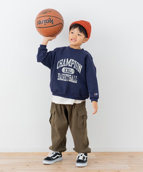 Champion(チャンピオン)の「〈チャンピオン〉カレッジロゴ裏毛トレーナー(スウェット・キッズ・オートミール/レッド/ネイビー・80cm/130cm/90cm/100cm/110cm/120cm)」の16枚目の写真