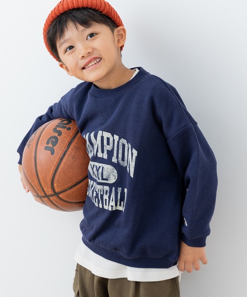 Champion(チャンピオン)の「〈チャンピオン〉カレッジロゴ裏毛トレーナー(スウェット・キッズ・オートミール/レッド/ネイビー・80cm/130cm/90cm/100cm/110cm/120cm)」の18枚目の写真