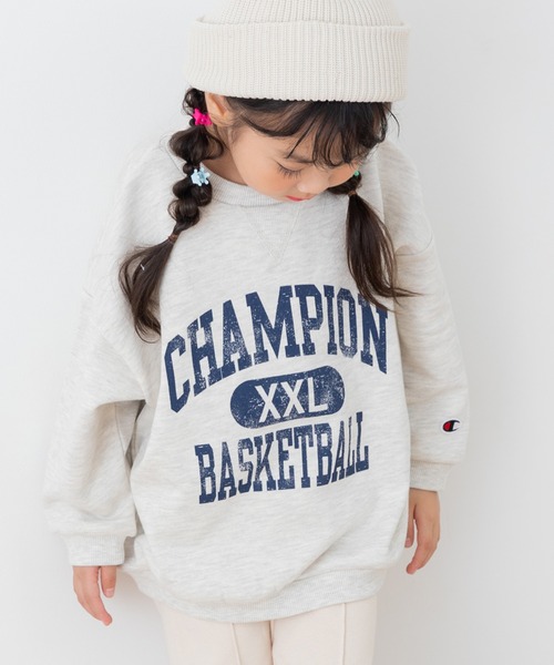 Champion(チャンピオン)の「〈チャンピオン〉カレッジロゴ裏毛トレーナー(スウェット・キッズ・オートミール/レッド/ネイビー・80cm/130cm/90cm/100cm/110cm/120cm)」の21枚目の写真