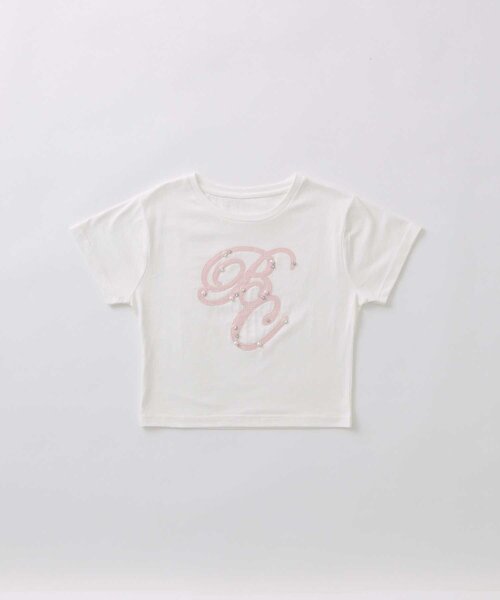 OLIVE des OLIVE(オリーブデオリーブ)の「【Belle Charme】Tweed BC Logo Tee(Tシャツ/カットソー・レディース・ホワイト/オフホワイト/ブラック・FREE)」の11枚目の写真