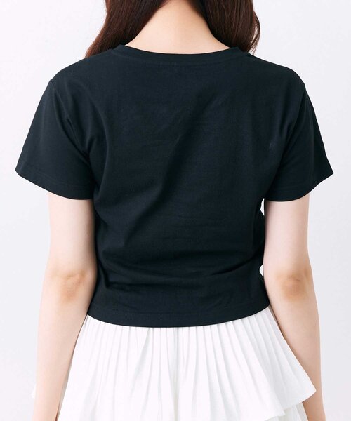 OLIVE des OLIVE(オリーブデオリーブ)の「【Belle Charme】Tweed BC Logo Tee(Tシャツ/カットソー・レディース・ホワイト/オフホワイト/ブラック・FREE)」の17枚目の写真