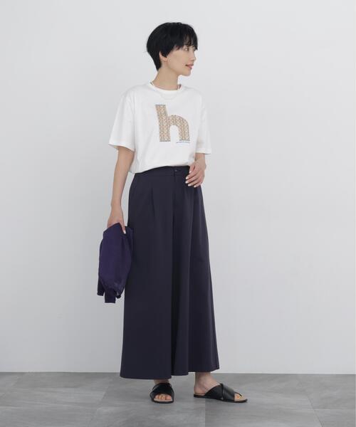 human woman(ヒューマンウーマン)の「◆【CLOUDY】コラボプリントTシャツ(Tシャツ/カットソー・レディース・ネイビー/ホワイト・MEDIUM)」の22枚目の写真