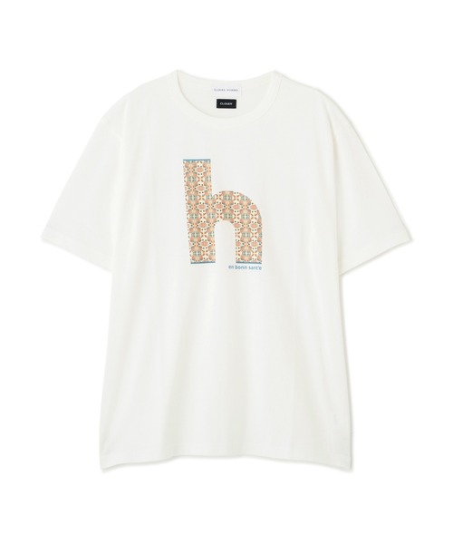 human woman(ヒューマンウーマン)の「◆【CLOUDY】コラボプリントTシャツ(Tシャツ/カットソー・レディース・ネイビー/ホワイト・MEDIUM)」の3枚目の写真