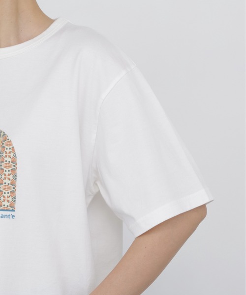 human woman(ヒューマンウーマン)の「◆【CLOUDY】コラボプリントTシャツ(Tシャツ/カットソー・レディース・ネイビー/ホワイト・MEDIUM)」の9枚目の写真