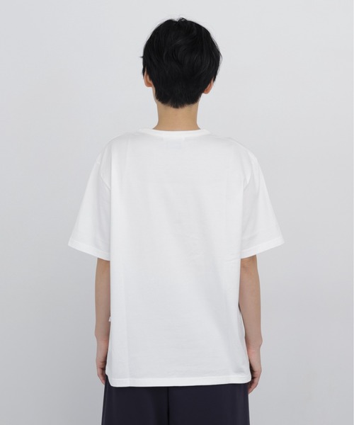human woman(ヒューマンウーマン)の「◆【CLOUDY】コラボプリントTシャツ(Tシャツ/カットソー・レディース・ネイビー/ホワイト・MEDIUM)」の12枚目の写真