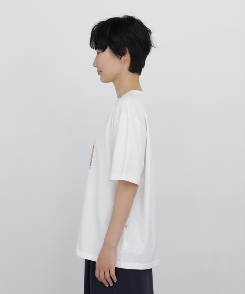 human woman(ヒューマンウーマン)の「◆【CLOUDY】コラボプリントTシャツ(Tシャツ/カットソー・レディース・ネイビー/ホワイト・MEDIUM)」の11枚目の写真