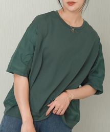 切替デザインオーバーサイズTシャツ