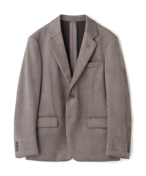 MEN'S BIGI（メンズビギ）の「フェイクスエードダンボール リラックスジャケット（テーラードジャケット・メンズ・チャコールグレー/ベージュ/ブラック・01/02/04/03）」の14枚目の写真