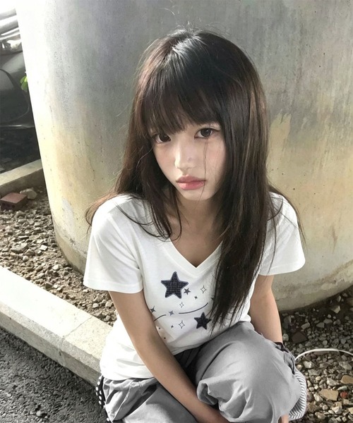 WESTSEA（ウエストシー）の「スタープリント Vネック ストレッチ半袖Tシャツ（Tシャツ/カットソー・レディース・ライトグレー/ホワイト・L/M）」の5枚目の写真