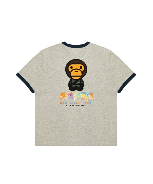 AAPE BY A BATHING APE(エーエイプバイアベイシングエイプ)の「AAPE X BABY MILO STORE RINGER TEE(Tシャツ/カットソー・メンズ・オフホワイト・X-LARGE/LARGE/MEDIUM/SMALL/XX-LARGE)」の2枚目の写真