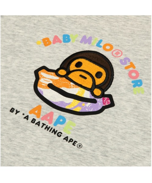 AAPE BY A BATHING APE(エーエイプバイアベイシングエイプ)の「AAPE X BABY MILO STORE RINGER TEE(Tシャツ/カットソー・メンズ・オフホワイト・X-LARGE/LARGE/MEDIUM/SMALL/XX-LARGE)」の3枚目の写真