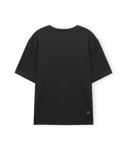 BROWNYARD BALANCE(ブラウンヤード・バランス)の「リラックスハーフスリーブ、インクブラック(Tシャツ/カットソー・メンズ・その他・3/4/5/6)」の2枚目の写真