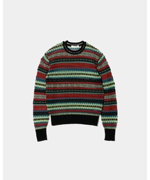 kids faire isle pullover/beautiful people/タイトフィット/フェアアイル柄/秋服