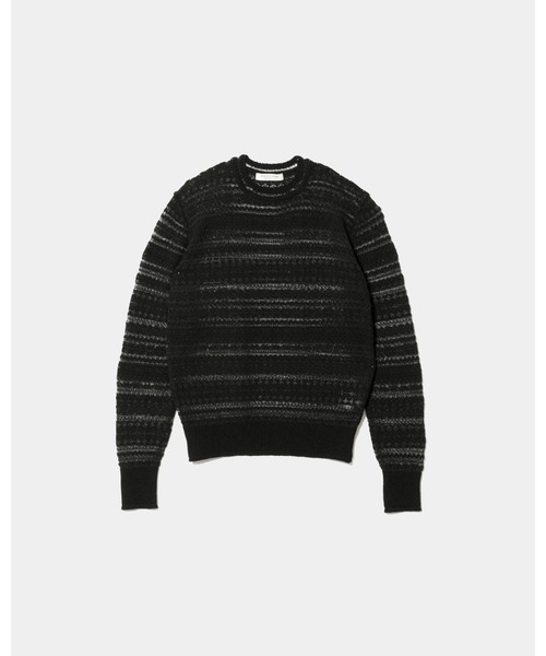 beautiful people（ビューティフルピープル）の「kids faire isle pullover/beautiful people/タイトフィット/フェアアイル柄/秋服（ニット/セーター・メンズ・ブラック/マルチ・42）」の3枚目の写真