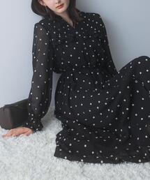 URBAN RESEARCH ROSSO WOMEN | 『WEB限定』フラワー刺繍ピンタックフリルワンピース(ワンピース)