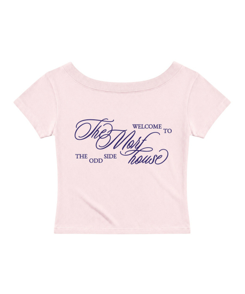 THEMORFHOUSE(ザモーフハウス)の「ザ・オッドサイドワンショルダー スリムフィット 半袖Tシャツ ピンク(Tシャツ/カットソー・レディース・その他・MEDIUM)」の2枚目の写真