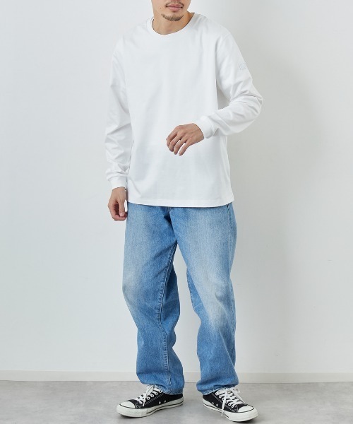 TATRAS（タトラス）の「【WEB先行予約】[TATRAS/タトラス] OSMO ワンポイントロゴ ロングスリーブTシャツ（Tシャツ/カットソー・レディース・ホワイト/ブラック・1/2/3）」の4枚目の写真