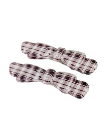WEGO | WEGO/2Pチェッククリアヘアクリップ(バレッタ/ヘアクリップ)