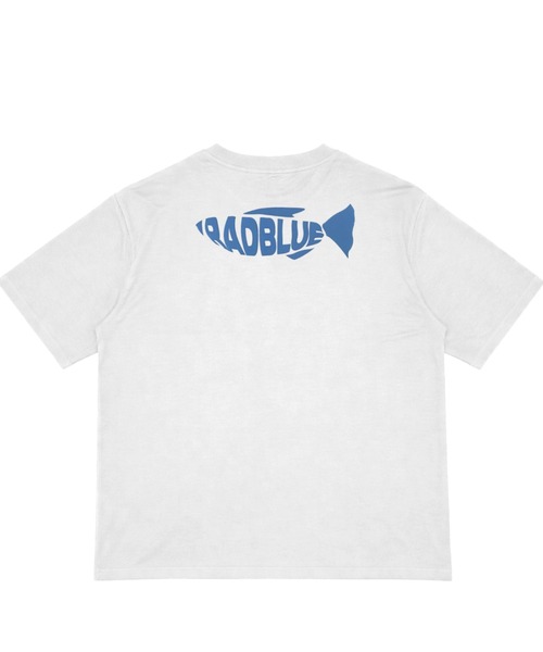 RadBlue（ラッドブルー）の「DrySilkyCotton Tshirt【fish】（その他トップス・メンズ・ホワイト/インディゴブルー・SMALL/MEDIUM/LARGE/X-LARGE/XL）」の4枚目の写真