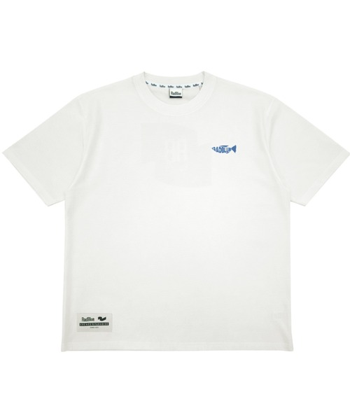 RadBlue（ラッドブルー）の「DrySilkyCotton Tshirt【fish】（その他トップス・メンズ・ホワイト/インディゴブルー・SMALL/MEDIUM/LARGE/X-LARGE/XL）」の3枚目の写真