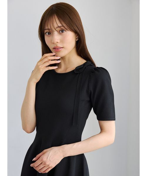 CELFORD(セルフォード)の「ネックリボンホールガーメントワンピース(ワンピース・レディース・レッド/ブラック/ライトピンク・36/38)」の12枚目の写真