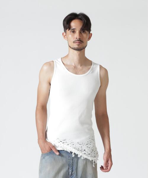 ROYAL FLASH(ロイヤルフラッシュ)の「15SKULL/BROKEN TANK TOP(タンクトップ・メンズ・ブラック/ホワイト・S/M)」の2枚目の写真