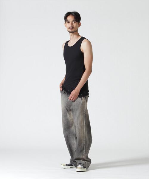 ROYAL FLASH(ロイヤルフラッシュ)の「15SKULL/BROKEN TANK TOP(タンクトップ・メンズ・ブラック/ホワイト・S/M)」の3枚目の写真