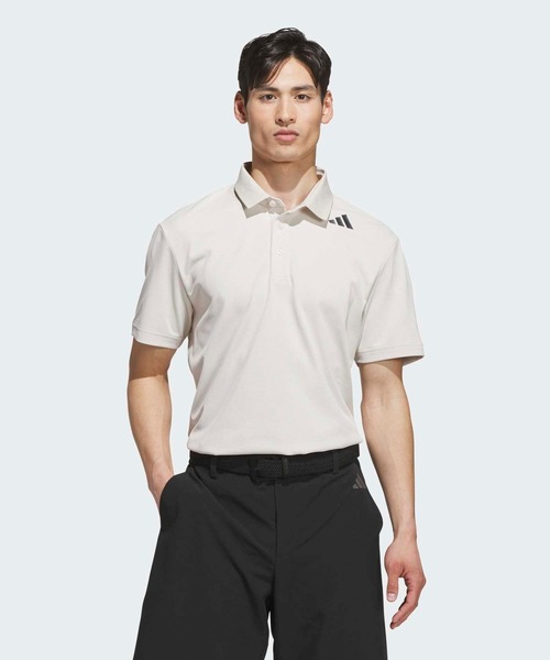 adidas(アディダス)の「コードカオス 半袖シャツ【adidas Golf/アディダスゴルフ】(ポロシャツ・メンズ・クリーム・SMALL/MEDIUM/LARGE/X-LARGE/XX-LARGE)」の1枚目の写真