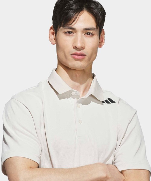 adidas(アディダス)の「コードカオス 半袖シャツ【adidas Golf/アディダスゴルフ】(ポロシャツ・メンズ・クリーム・SMALL/MEDIUM/LARGE/X-LARGE/XX-LARGE)」の3枚目の写真