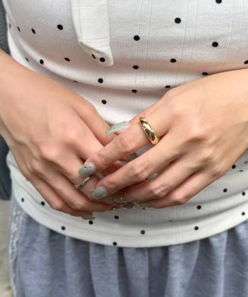 mebole(メボレ)の「round star ring(リング・レディース・ゴールド/シルバー・FREE)」の9枚目の写真