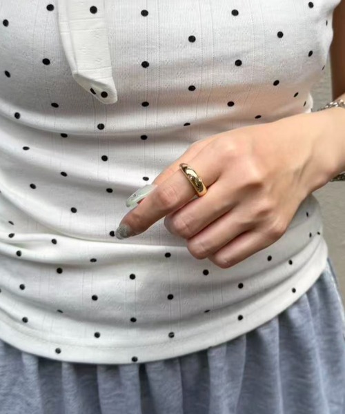 mebole(メボレ)の「round star ring(リング・レディース・ゴールド/シルバー・FREE)」の8枚目の写真