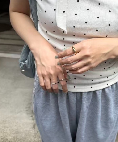 mebole(メボレ)の「round star ring(リング・レディース・ゴールド/シルバー・FREE)」の10枚目の写真