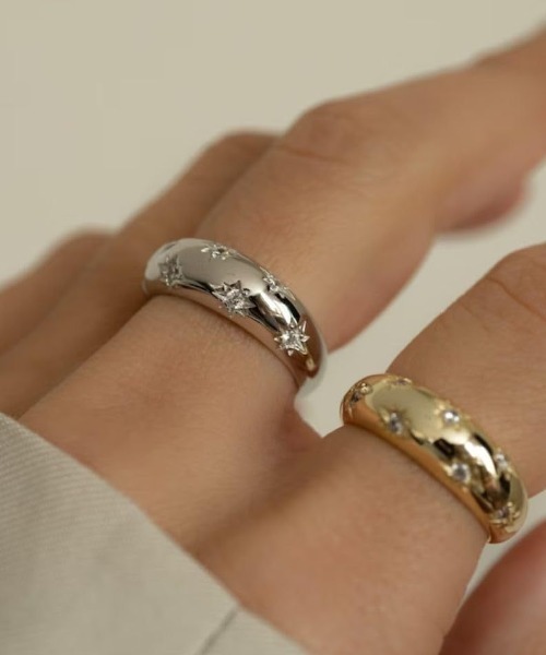 mebole(メボレ)の「round star ring(リング・レディース・ゴールド/シルバー・FREE)」の13枚目の写真