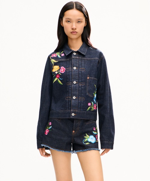 KENZO(ケンゾー)の「KENZO WILDFLOWER TRUCKER JACKET(デニムジャケット・レディース・ブルー系その他7・MEDIUM/SMALL/X-SMALL)」の4枚目の写真