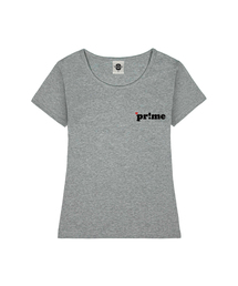 MINI HEART PRIME レディース Uネックスリムフィット半袖Tシャツ 6 COLORS
