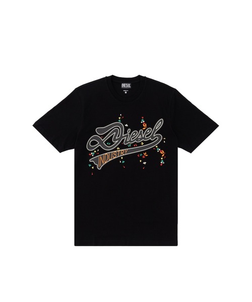 DIESEL（ディーゼル）の「メンズ Tシャツ T-JUST-FIORI（Tシャツ/カットソー・メンズ・ホワイト/ネイビー/ブラック・X-LARGE/SMALL/LARGE/MEDIUM）」の2枚目の写真