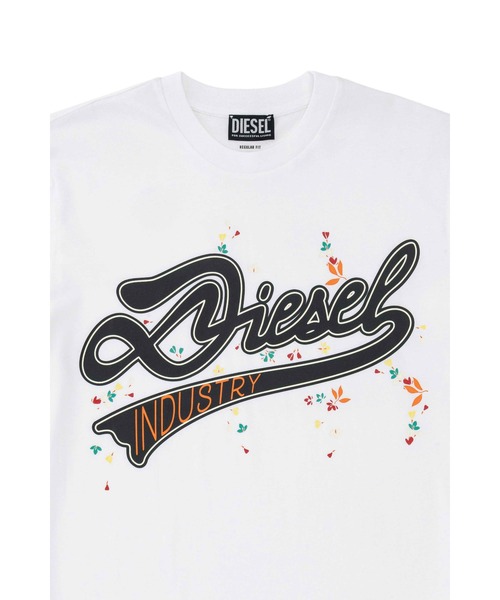 DIESEL（ディーゼル）の「メンズ Tシャツ T-JUST-FIORI（Tシャツ/カットソー・メンズ・ホワイト/ネイビー/ブラック・X-LARGE/SMALL/LARGE/MEDIUM）」の10枚目の写真