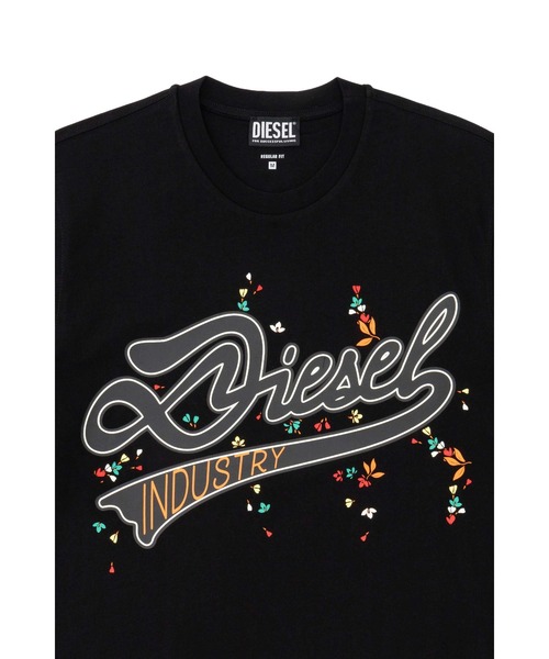 DIESEL（ディーゼル）の「メンズ Tシャツ T-JUST-FIORI（Tシャツ/カットソー・メンズ・ホワイト/ネイビー/ブラック・X-LARGE/SMALL/LARGE/MEDIUM）」の15枚目の写真