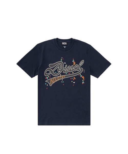 DIESEL（ディーゼル）の「メンズ Tシャツ T-JUST-FIORI（Tシャツ/カットソー・メンズ・ホワイト/ネイビー/ブラック・X-LARGE/SMALL/LARGE/MEDIUM）」の6枚目の写真