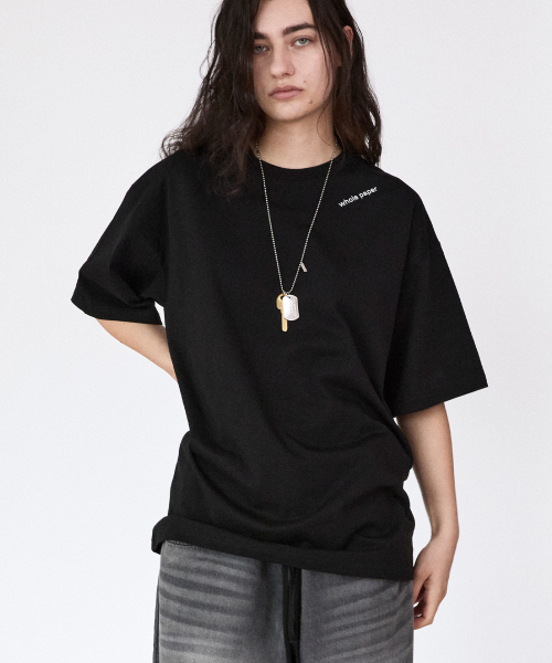 WHOLE PAPER(ホールペーパー)の「キャット折り紙グラフィックTシャツ(ブラック)(Tシャツ/カットソー・レディース・ブラック・FREE)」の5枚目の写真