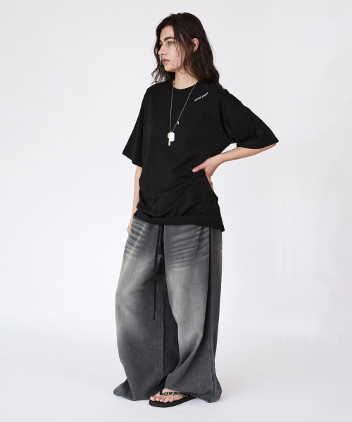 WHOLE PAPER(ホールペーパー)の「キャット折り紙グラフィックTシャツ(ブラック)(Tシャツ/カットソー・レディース・ブラック・FREE)」の3枚目の写真