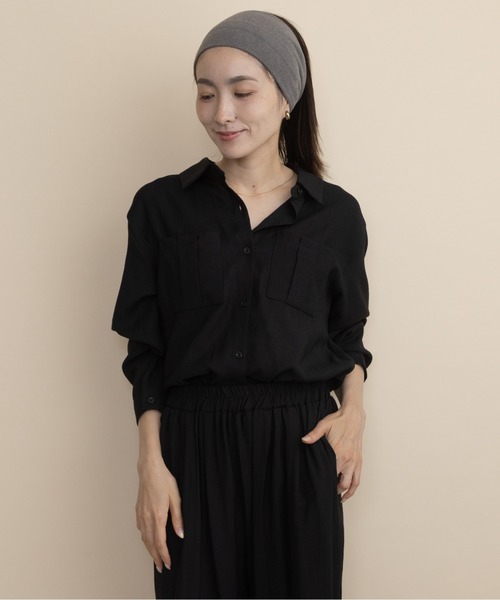 lodie（ロディ）の「【セットアップ】ボウタイリボンシャツとワイドパンツ（セットアップ・レディース・ブラウン/ブラック・FREE）」の8枚目の写真